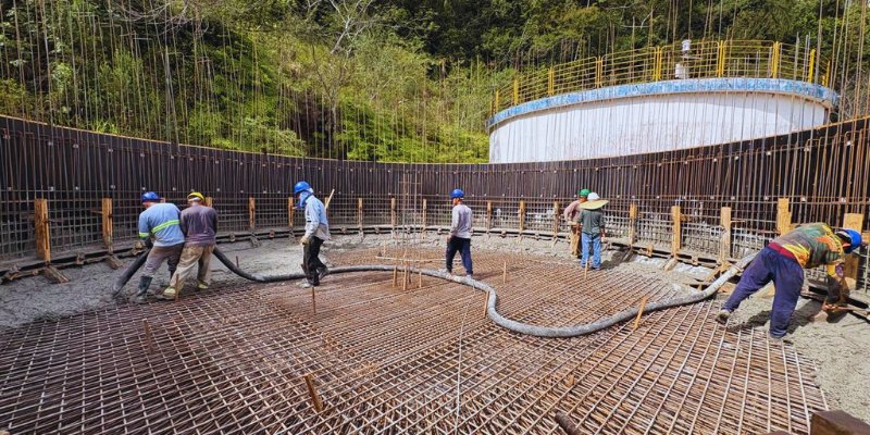 SAMAE avança com construção de novo reservatório na ETA 4, no bairro Bateias