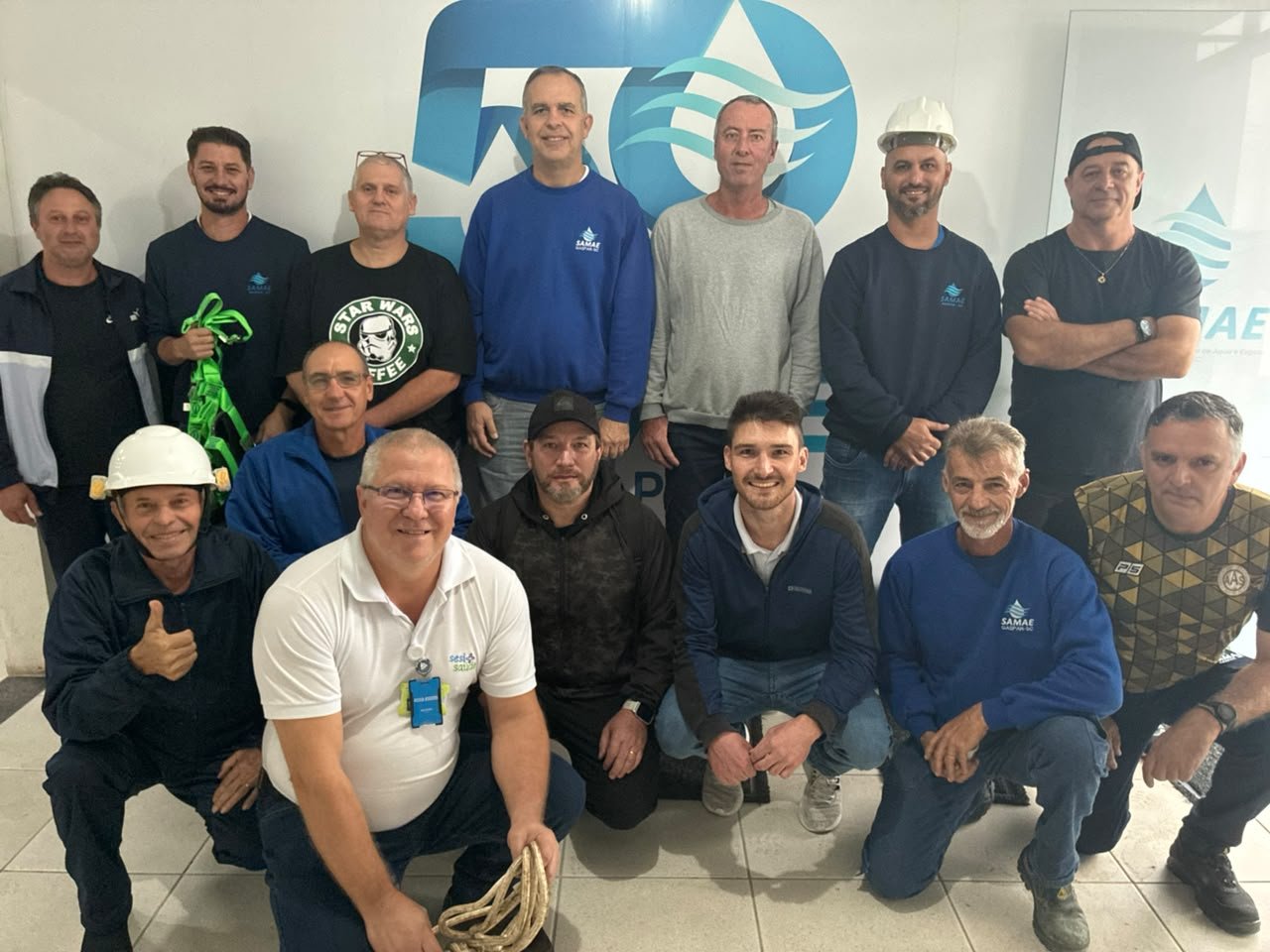 Servidores do Samae participam de curso de Trabalho em Altura (NR35)